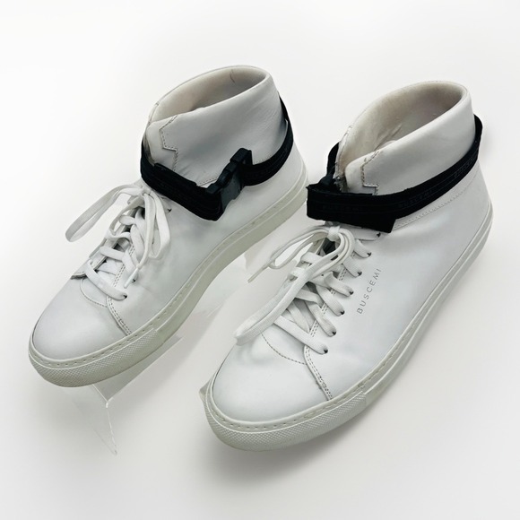 Buscemi Shoes - Buscemi Leather High Top Sneakers 100mm Buckle Closure EU 38 US 8